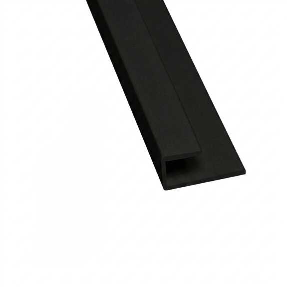 FRP 10' Black End Cap Molding